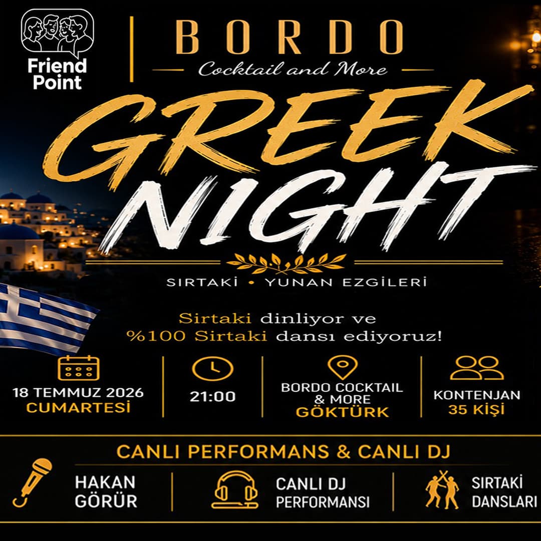 GREEK NIGHT @ BORDO COCKTAIL & MORE