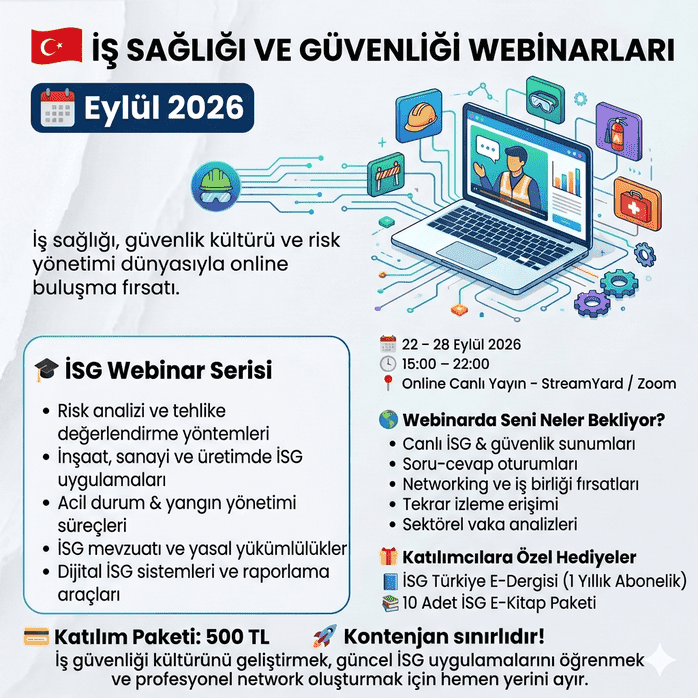 İş Sağlığı ve Güvenliği Webinarları 2026